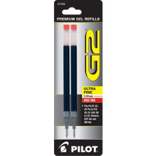 Pilot BG23R G2 Gel Ink Refills, Ultra Fine, Red