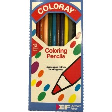 Faber COLORAY Coloring Pencils 7 inch 12 Color Set