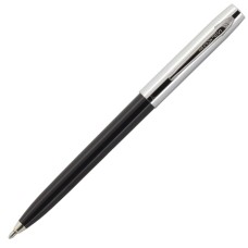 Fisher Space Pen Plastic Barrel Cap-O-Matic Black, Chrome Cap