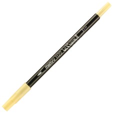 Marvy Le Plume II Double Ended Watercolor Marker, Daffodil Yellow