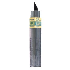 Pentel Colored Lead, 0.7mm Blue 12 Leads