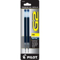 Pilot BG27R G2 Gel Ink Refills, Fine, Navy