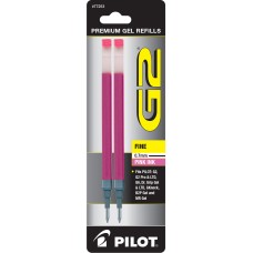Pilot BG27R G2 Gel Ink Refills, Fine, Pink