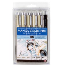 Sakura Pigma Manga - Comic Pro, 6 piece set