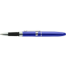 Fisher Blue Bullet Grip Space Pen w/ Chrome Clip & Stylus  