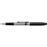 Fisher Chrome Bullet Grip Space Pen with Matte Black Cap & Clip and Stylus