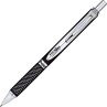 Pentel EnerGel Alloy RT Premium Liquid Gel Pen, Medium Line, Metal Tip, Black Barrel, Black Ink