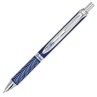 Pentel EnerGel Alloy RT Premium Liquid Gel Pen, Medium Line, Metal Tip, Blue Barrel, Black Ink