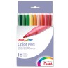 Pentel Color Pen, Set of 18